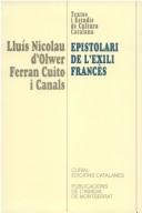 Cover of: Epistolari de l'exili francès, 1941-1946 by Lluís Nicolau dʼOlwer