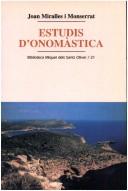 Cover of: Estudis d'onomàstica by Joan Miralles i Monserrat