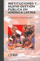 Cover of: Instituciones y nueva gestion publica en America Latina/ Institutions And New Public Formalities of Latin America