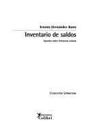 Cover of: Inventario de saldos: apuntes sobre literatura cubana