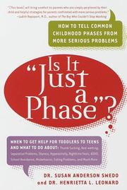 Is it "just a phase"? by Susan Anderson Swedo, Henrietta L. Dr Leonard