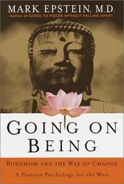 Cover of: Going on being by Mark Epstein
