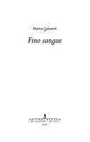 Cover of: Fino Sangue by 