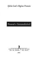 Cover of: Pessoal e Intransferível by 