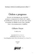 Cover of: Ordem e Progresso by 