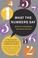 Cover of: What the Numbers Say