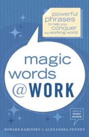 Cover of: Magic words at work