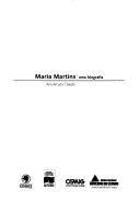 Cover of: Maria Martins, Uma Biografia