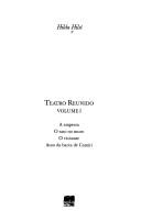 Cover of: Teatro reunido