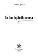 Cover of: Condição Amorosa, Da by Volnyr Santos