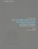 Cover of: Aus Der Buchhaltung Des Weinmagazins Im Edfu-tempel: Der Demotische P. Carlsberg 409 (Cni Publications)