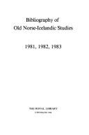 Cover of: Bibliography of Old Norse-Icelandic Studies (Bonis)