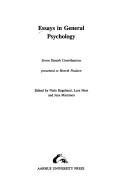 Cover of: Essays in general psychology: seven Danish contributions, presented to Henrik Poulsen