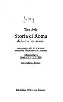 Cover of: Livio Storia Di Roma Dalla Sua Fondazione ITALIAN ONLY