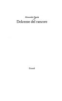 Cover of: Dolcezze del Rancore