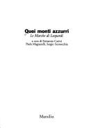 Cover of: Quei Monti Azzurri: Le Marche Di Leopardi