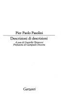 Cover of: Garzanti - Gli Elefanti: Descrizioni Di Descrizioni