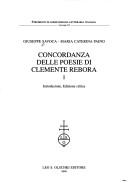 Cover of: Concordanza Delle Poesie Di Clemente Rebora