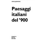 Cover of: Paesaggio Italiano Del Novecento by Diego Mormorio