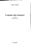 Cover of: Lontano Dal Romanzo