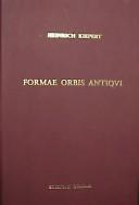Cover of: Formae Orbis Antiqui: Plates