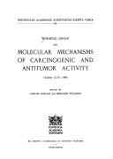 Cover of: Molecular Mechanisms of Carcinogenic and Antitumor Activity (Pontificiae Academias Scientiarum Scripta Varia 70) by Carlos Chagas