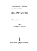 Cover of: Sull'imitazione (Testi e commenti = Texts and commentaries)