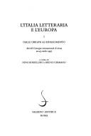 Cover of: L' Italia letteraria e l'Europa.
