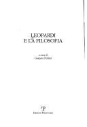 Cover of: Leopardi E La Filosofia