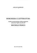 Cover of: Borghesia E Letteratura by Giovanna Ioli, Arnaldo Zambardi, Giovanna Ioli, Arnaldo Zambardi