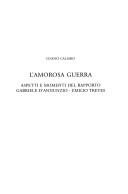 Cover of: L'Amorosa Guerra: Aspetti E Momenti del Rapporto Gabriele D'Annunzio, Emilio Treves