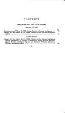 Cover of: Worldwide threat to the United States: hearing before the Committee on Armed Services, United States Senate, One Hundred Fourth Congress, first session, January 17, 1995.