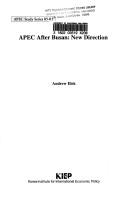 APEC after Busan by Andrew Leslie Elek