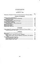 Cover of: Nomination of Hershel W. Gober to be Deputy Secretary of Veterans Affairs: hearing before the Committee on Veterans' Affairs, United States Senate, One Hundred Third Congress, first session, January 22, 1993.