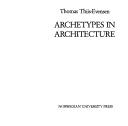 Cover of: Archetypes in architecture
