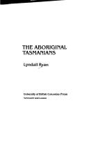 Cover of: The aboriginal Tasmanians