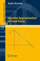 Cover of: Iterative approximation of fixed points