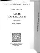 Cover of: Rome souterraine