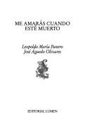 Cover of: Me amarás cuando esté muerto