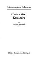 Cover of: Christa Wolf, Kassandra