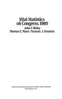 Cover of: Vital statistics on Congress, 1980
