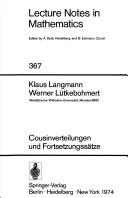 Cousinverteilungen und Fortsetzungssätze by Klaus Langmann