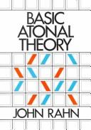 Cover of: Basic atonal theory