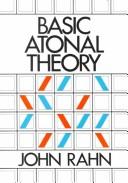 Basic atonal theory by John Rahn