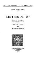 Lettres de 1587 by Lucinge, René de sieur des Alymes