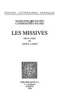 Les missives by Des Roches, Madeleine Neveu dame