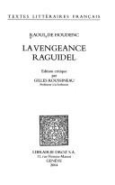 Cover of: La vengence Raguidel: edition critique