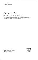 Cover of: Apologien der Lust: zum Diskurs der Sinnlichkeit in der Lyrik Hoffmannswaldaus und seiner Zeitgenossen mit Blick auf die antike Tradition