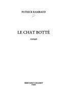 Cover of: Le chat botté: roman