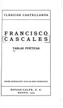 Cover of: Tablas poéticas by Francisco de Cascales